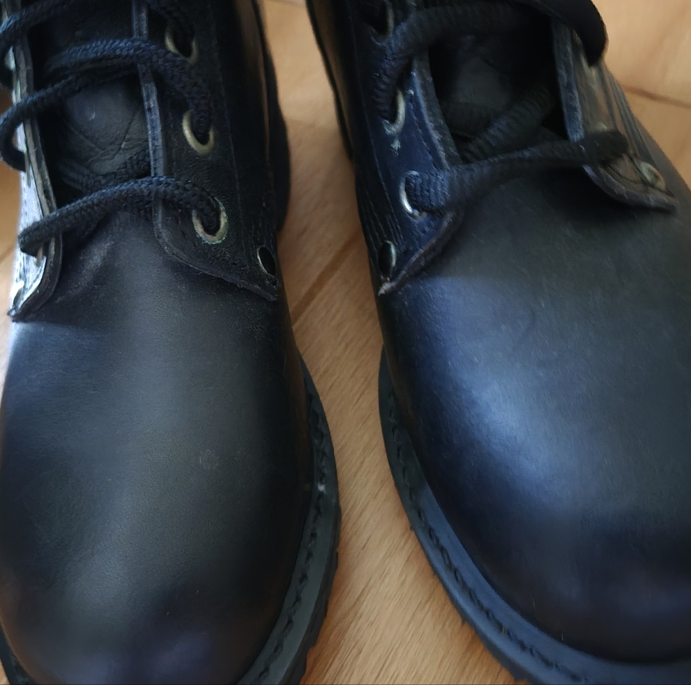 NWOT! Harley-Davidson Black Combat Boots -‎ Womens Size 5 - Picture 3 of 8
